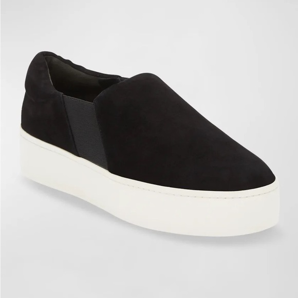 Vince Warren Suede Black Platform Sneakers - Picture 13 of 13